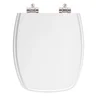 Assento Sanitário Poliester Soft Close Primula Plus Branco para vaso Fiori 6lpf - 1