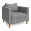 Ver imagem 3 de Kit 2 Poltronas Decorativa Helena Linho Cinza Dal Poz Estofados