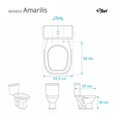 Ver imagem 2 de Assento Sanitário Fechamento Lento Amarilis Branco para vaso Fiori