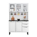 Ver imagem 2 de Kit de Cozinha Compacta Pratika Branco 120cm em Aço Itatiaia