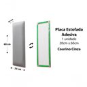 Ver imagem 4 de Placa Cabeceira 20cm X 60cm Unidade Courino Cinza