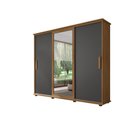 Ver imagem 1 de Roupeiro/Armário/Guarda Roupas/Organizador PAN Com 3 Portas de Correr 4 Gavetas Com Corrediças Teles