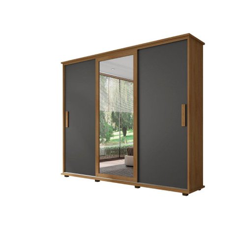 Roupeiro/Armário/Guarda Roupas/Organizador PAN Com 3 Portas de Correr 4 Gavetas Com Corrediças Teles