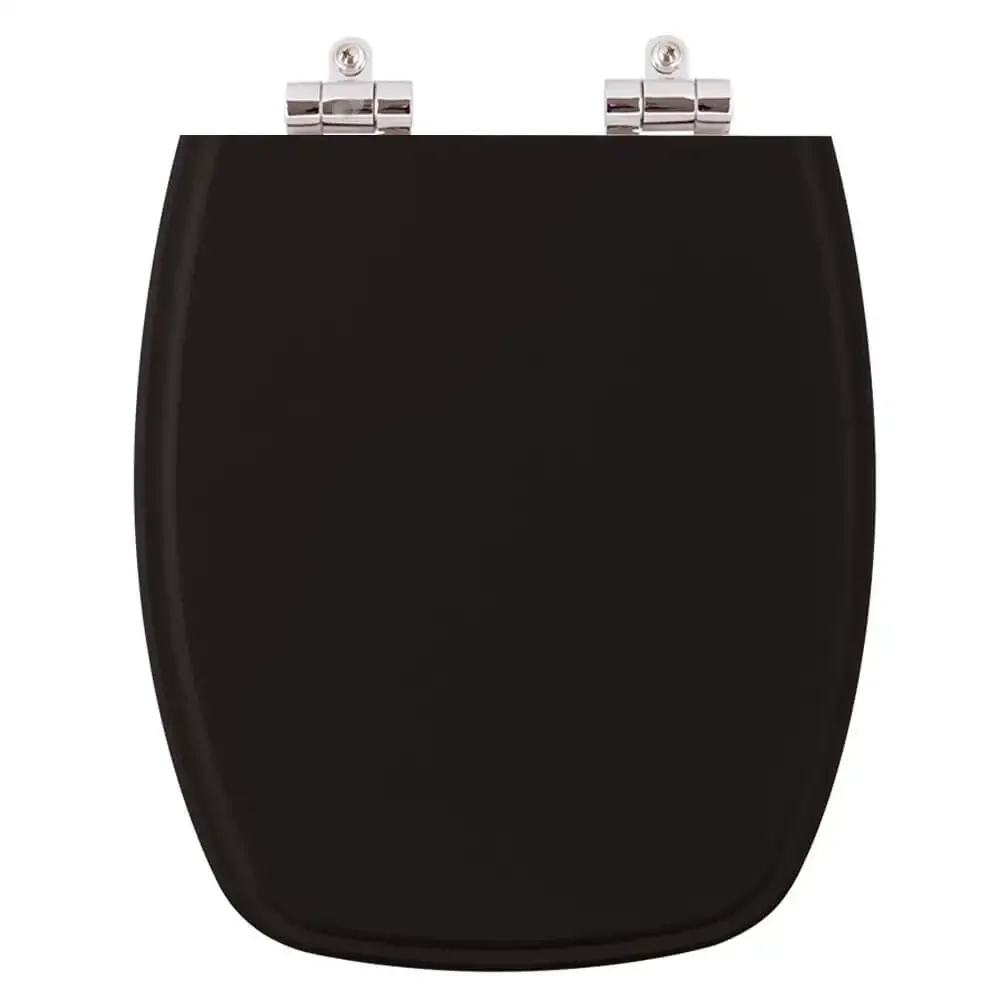 Tampa de Privada Poliéster Soft Close Amarilis Preto para louça Fiori 6lpf - 1