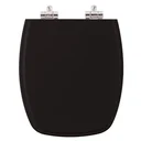 Ver imagem 1 de Assento Sanitário Poliester Soft Close Amarilis Preto para vaso Fiori 6lpf