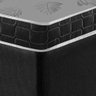 Cama Box Viúva Preta + Colchão Viíuva Querubin Espuma D20 128x188x12cm - 5