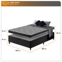 Ver imagem 3 de Cama Box Viúva Preta + Colchão Viíuva Querubin Espuma D20 128x188x12cm