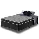 Ver imagem 1 de Cama Box Viúva Preta + Colchão Viíuva Querubin Espuma D20 128x188x12cm