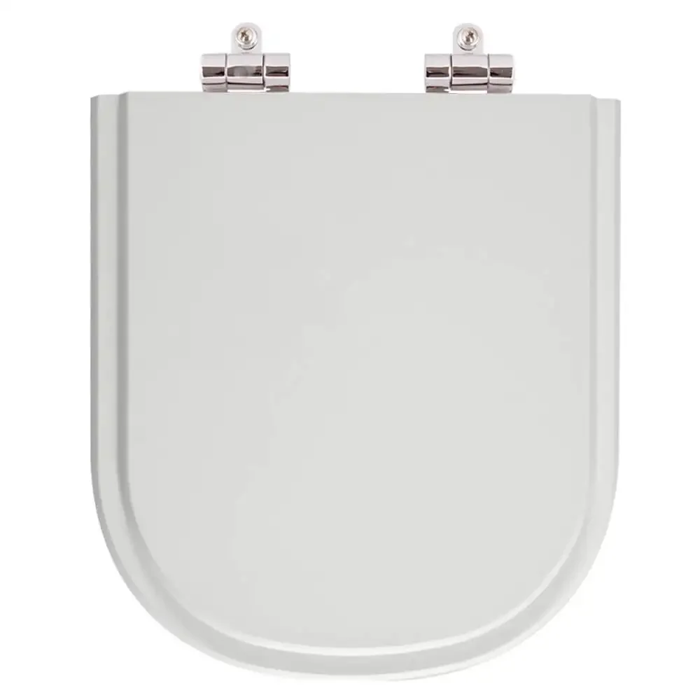 Assento Sanitário Poliester Soft Close Flox Cinza Claro para vaso Fiori 6lpf - 1