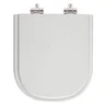 Tampa de Privada Poliéster Soft Close Flox Cinza Claro para louça Fiori 6lpf - 1