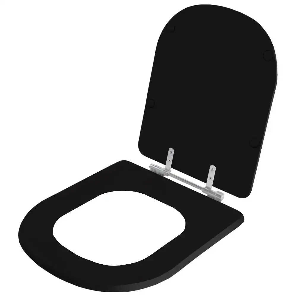 Assento Sanitário Flox Preto para vaso Fiori - 2
