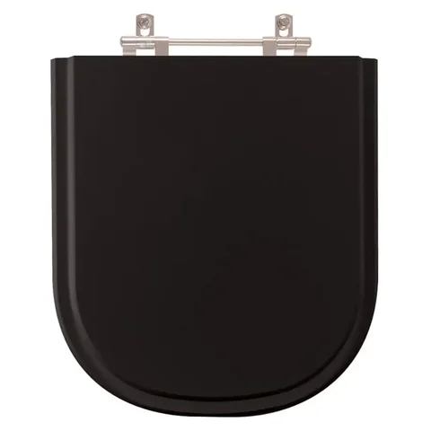 Tampa de Vaso em MDF Flox Preto para bacia Fiori