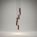 Ver imagem 3 de Lustre Pendente para Sala Pé Direito Duplo Sp-focus Marrom
