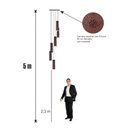 Ver imagem 6 de Lustre Pendente para Sala Pé Direito Duplo Sp-focus Marrom