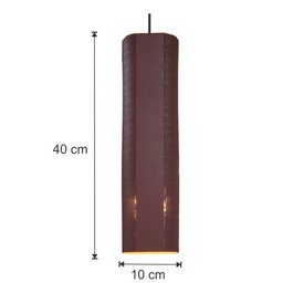 Lustre Pendente para Sala Pé Direito Duplo Sp-focus Marrom - 5
