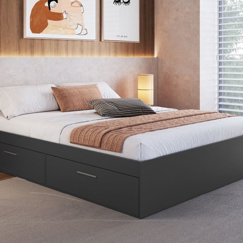 Cama Casal Queen com 4 Portas Tókio para Colchões 200x160 Cm Ct1160 Art In Móveis