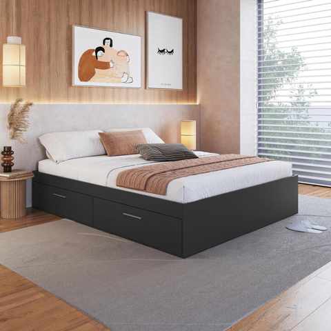 Cama Casal Queen com 4 Portas Tókio para Colchões 200x160 cm CT1160 Art In Móveis