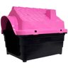 Casinha de Cachorro Cães Dog Número 4 Raças Médias Plástica Desmontável Rosa Mec Pet Rinopet N4 - 3