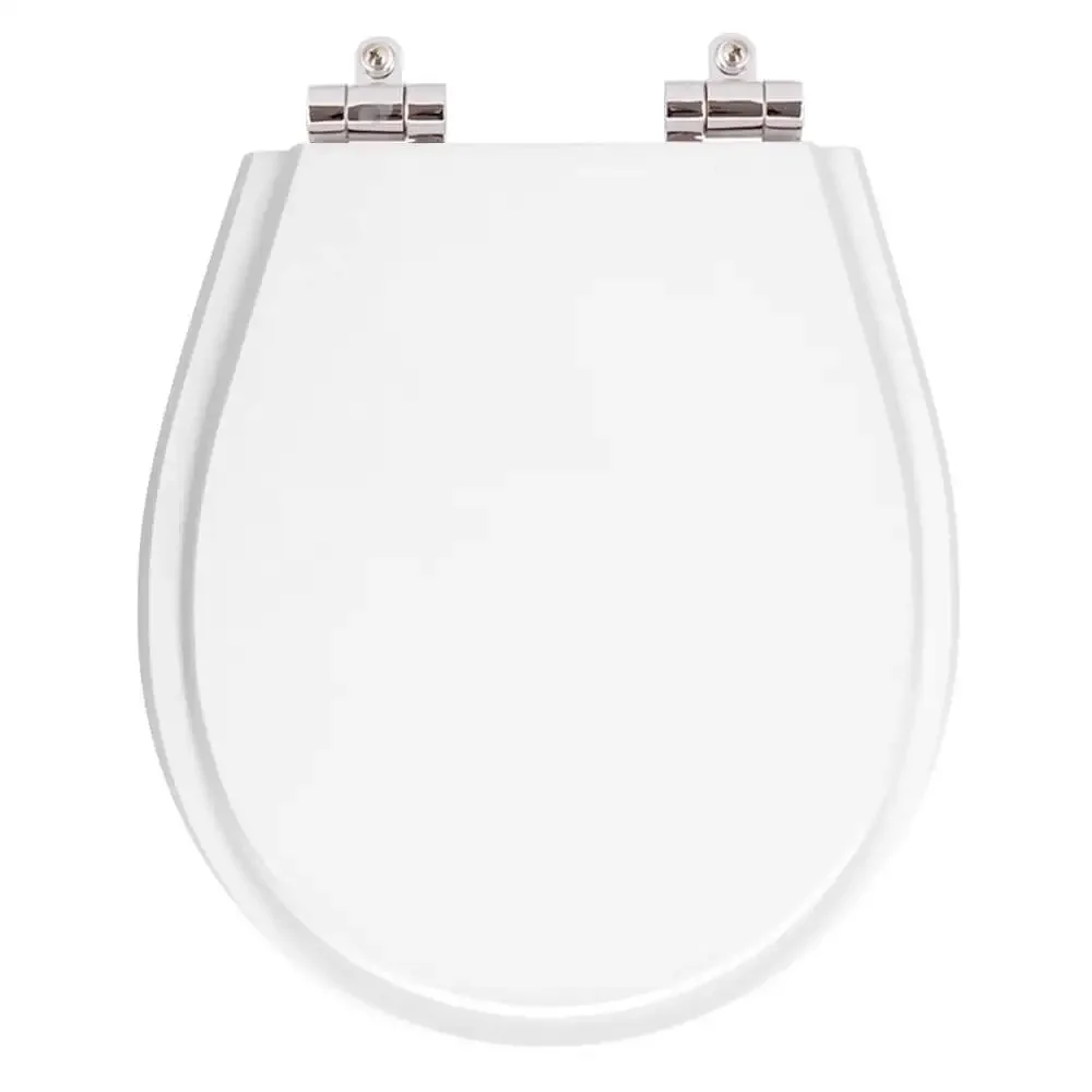 Tampa de Privada Poliéster Soft Close Aries Branco para louça Eternit 6lpf - 1