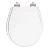 Tampa de Privada Poliéster Soft Close Aries Branco para louça Eternit 6lpf - 1