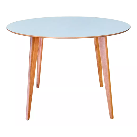 Mesa Redonda de Madeira de 80cm Branca
