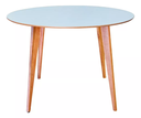 Ver imagem 1 de Mesa Redonda de Madeira de 80cm Branca