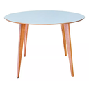 Ver imagem 1 de Mesa Redonda de Madeira de 80cm Branca