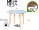 Ver imagem 4 de Mesa Redonda de Madeira de 80cm Branca