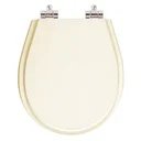 Ver imagem 1 de Assento Sanitário Poliester Soft Close Aries Bege Claro para vaso Eternit 6lpf