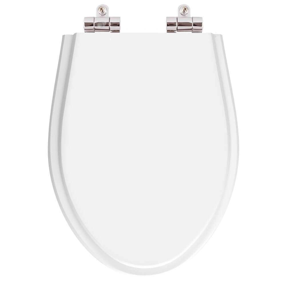 Assento Sanitário Poliester Soft Close Alpinia Branco para vaso Fiori 6lpf - 1
