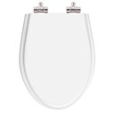 Ver imagem 1 de Assento Sanitário Poliester Soft Close Alpinia Branco para vaso Fiori 6lpf