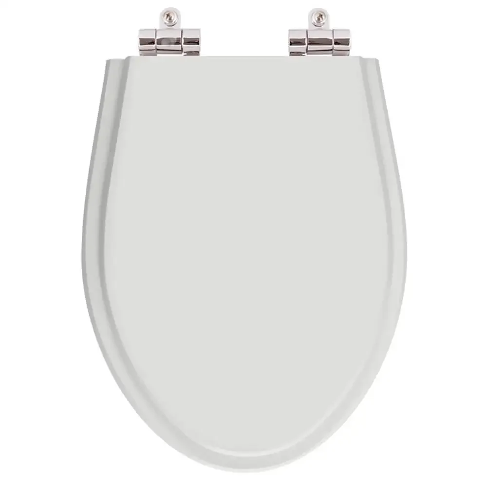 Tampa de Privada Poliéster Soft Close Alpinia Cinza Claro para louça Fiori 6lpf - 1