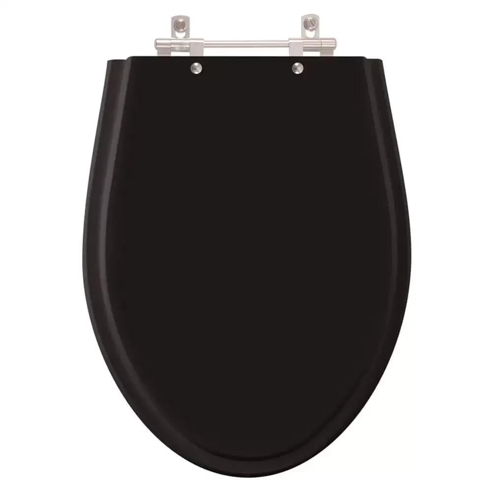 Tampa de Privada Poliéster Alpinia Preto para louça Fiori 6lpf - 1