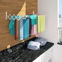 Ver imagem 5 de Kit de Varal Sanfonado de Parede 100cm + 80cm