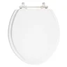 Assento Sanitário Poliéster Antimicrobiano Fiori Branco para vaso Fiori - 2