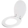 Assento Sanitário Poliéster Antimicrobiano Fiori Branco para vaso Fiori - 4