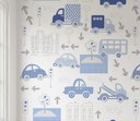 Ver imagem 2 de Papel de parede carrinho infantil para quarto de bebê M² PP83