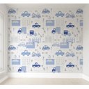 Ver imagem 1 de Papel de parede carrinho infantil para quarto de bebê M² PP83