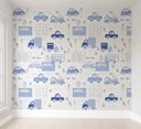 Ver imagem 1 de Papel de parede carrinho infantil para quarto de bebê M² PP83