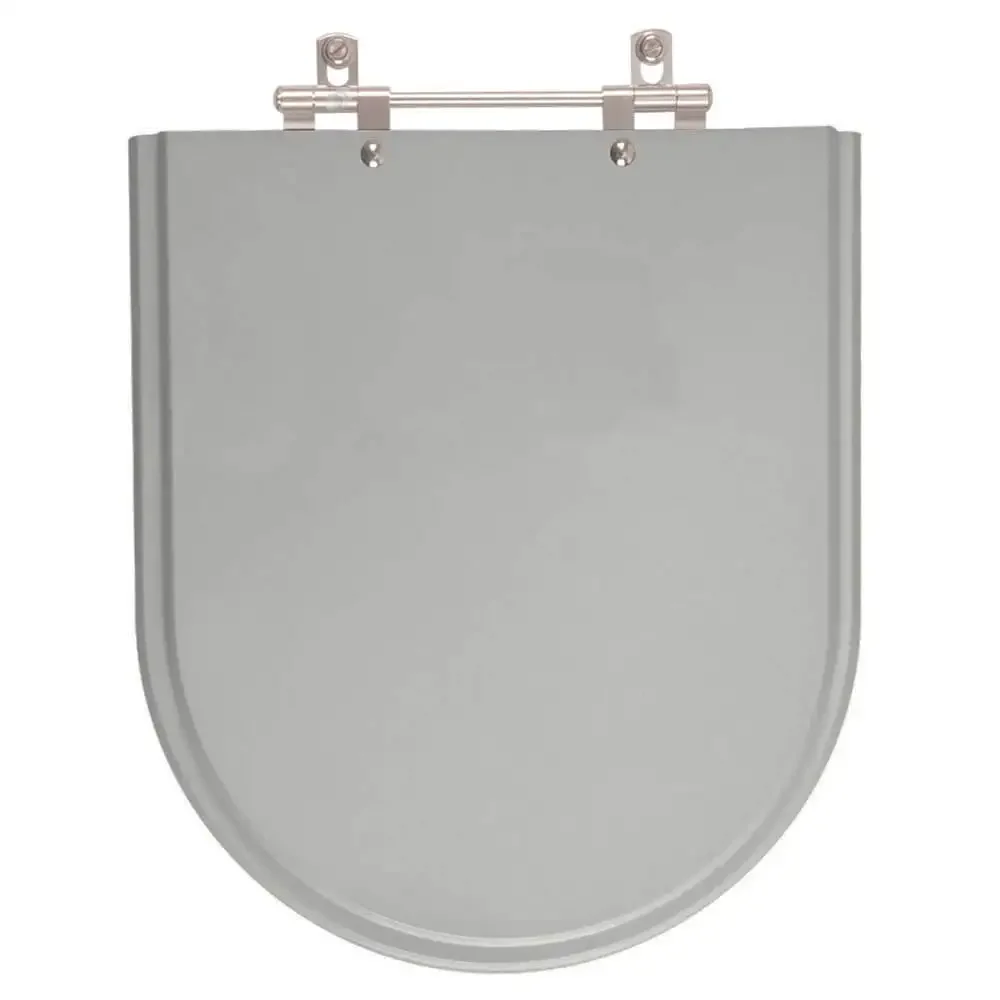 Assento para Vaso Sanitário Fiori Jasmim Cinza Escuro em Resina - 1