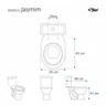 Assento Sanitário Jasmim Preto para bacia Fiori 6lpf - 2