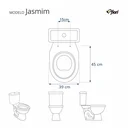 Ver imagem 4 de Tampa de Privada Jasmim Verde Claro para louça Fiori 6lpf