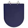 Assento Sanitário Poliéster Jasmim Azul para vaso Fiori - 1