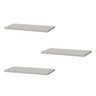Kit com 3 Prateleiras 40 x 20cm Brancas com Suporte Invisível - 1