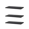 Kit 3 Prateleiras 40x20cm Preta Suporte Invisível - 1
