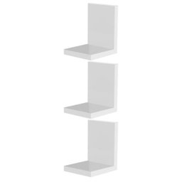 Kit 3 Prateleiras Buzios 15 X 12cm Branco - 2