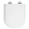 Assento Sanitário Poliester Soft Close Flox Branco para vaso Fiori 6lpf - 1