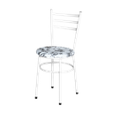 Ver imagem 2 de 4 Cadeiras para Mesa Epoxi Branca Assento Floral:floral Branco
