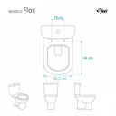 Ver imagem 3 de Tampa de Vaso Slow Close Flox Branco para bacia Fiori