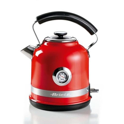 Chaleira Elétrica Moderna 1,7 Litros Ariete Vermelho 220v